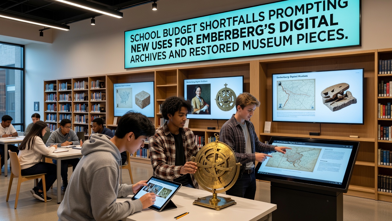 School Budget Shortfalls Prompting New Uses for Emberberg’s Digital Archives and Restored Museum Pieces